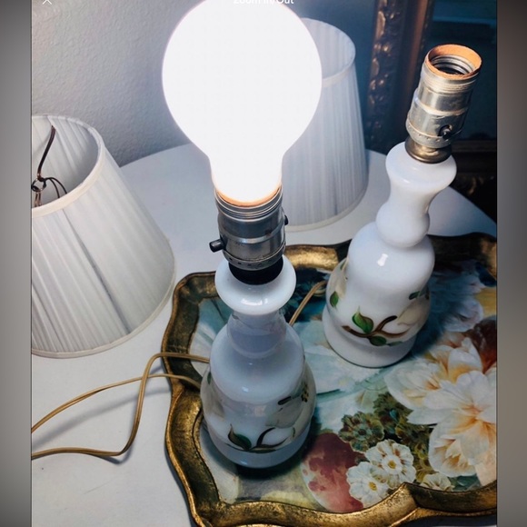 Vintage Shabby Decor Lamp Set - Picture 6 of 12